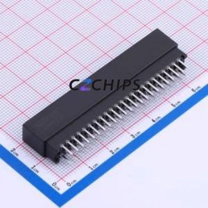 ED46BGFBK Gold Finger Connector Through hole Component (THT),P=2.54mm Connector EDGE SLOT 2.54mm 46P Through Hole - Product Image 2