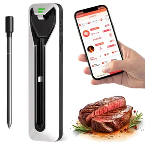 BBQ Digital Bluetooth Smart Wireless Meat Thermometer For Cooking Grilling Meat With App