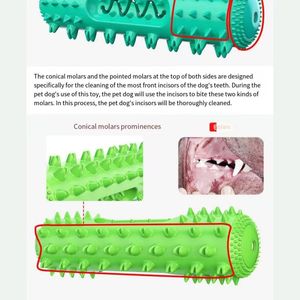 Jouet à mâcher pour chien indestructible, bâton molaire durable qui couine, en matériau TPR, jouet pour animaux de compagnie avec des caractéristiques durables, emballé dans un sac - Product Image 5