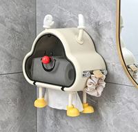 Boîte à mouchoirs murale en forme de nuage, étanche, avec ventouse, pour salle de bain, toilettes, usage domestique