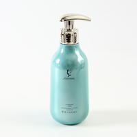 Bouteilles de 500 ml en PET ambré pour cosmétiques, avec pompe 33/410 gauche-droite, pour gel douche et sérum de soin