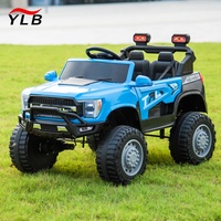 Camionnette tout-terrain électrique 12V pour enfants avec télécommande, lumières LED et musique