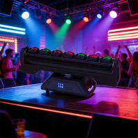 Nouvelle lampe LED à tête mobile 180W à double face avec effet stroboscopique, contrôle DMX pour événements, discothèques et boîtes de nuit