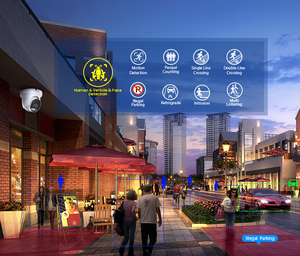 Caméra de sécurité réseau CCTV à tourelle AI POE en métal 5MP/6MP/8MP 4K CMOS avec stockage cloud, alarme audio et vision nocturne - Product Image 6