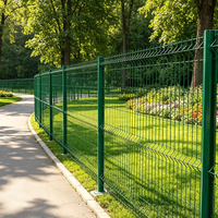 Clôture en treillis soudé en V 3D, panneau de clôture de sécurité galvanisé et recouvert de PVC pour usage résidentiel, commercial et industriel