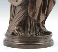 Statue de dame en bronze classique en métal peint fille pour le marché du Vietnam