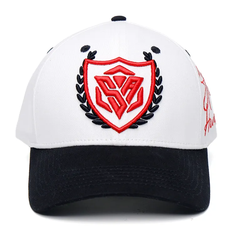 Qianzun Manufacturer 3d baseball hats cap 6 panel baseball caps custom embroidery logo sports hats for men