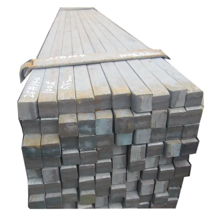 hot sale hot rolled carbon steel billets iron forged square solid bar weight price sizes 10x10mm prices