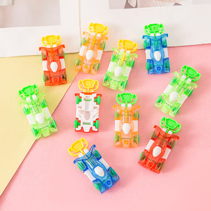 Coche de Carreras Catapulta Colorido de Plástico con Inercia para Niños de 5 a 7 Años, Vehículo Educativo de Fricción - Product Image 1