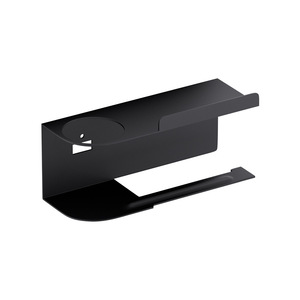 Portarotolo da Parete Jianghui in Ferro con Mensola, Senza Foratura, Design Moderno Minimalista per Bagno - Product Image 5
