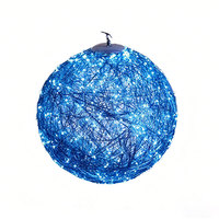 Guirlandes lumineuses LED en aluminium, sphériques, pour l'éclairage des arbres, idéales pour les fêtes, le tourisme culturel, lampes suspendues pour arbres