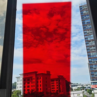 Plaques acryliques texturées givrées de couleur rouge transparente, taille personnalisée, épaisseur 1-20 mm, bricolage, artisanat, meubles