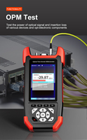 NOYAFA NF-981 OTDR 8 en 1, Reflectómetro Óptico en el Dominio del Tiempo, Adaptadores SC/FC/ST/APC, Probador de Fibra Multifuncional, Pantalla LCD a Color de 3.5 Pulgadas