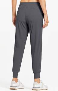 กางเกงจ็อกเกอร์ขายส่งสำหรับผู้หญิง ระบายอากาศได้ดี น้ำหนักเบาปานกลาง กางเกงวิ่งมีกระเป๋า แห้งเร็ว <span class=keywords><strong>ทรง</strong></span>สปอร์ต ความยาวระดับข้อเท้า มีเชือกผูก - Product Image 2