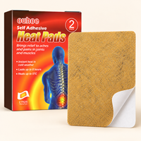 Patch chauffant auto-adhésif pour le corps à l'armoise, certifié CE, 2 pièces par sachet, OEM ODM, vente en gros, prêt à l'exportation