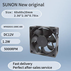 Sunon MF60201V1 MF60202V1 <span class=keywords><strong>Mini</strong></span> ventilateurs axiaux CC 60x60x20mm alimentation électrique 5700 tr/min échappement <span class=keywords><strong>silencieux</strong></span> petite taille DC12V 24V ventilateur <span class=keywords><strong>extracteur</strong></span> - Product Image 2