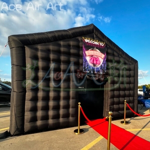 Tente disco gonflable géante noire personnalisée, pavillon mobile portable de fête de discothèque pour événement, <span class=keywords><strong>maison</strong></span> gonflable à louer - Product Image 2