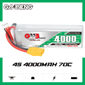 เรือเฮลิคอปเตอร์ XT90 140C 70C gnb สำหรับ4000mAh 4S 14.8V แบตเตอรี่ RC Lipo ประสิทธิภาพการปล่อยประจุสูง300รอบ - Product Image 2