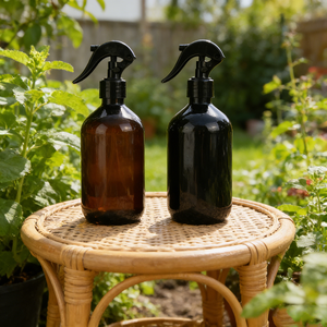 <strong>100ml</strong> 150ml 200ml 500ml Amber Clear Boston <strong>Spray</strong> Containers Refillable Empty Cleaning <strong>Bottles</strong> with Fine Mist Trigger Nozzle - Product Image 6