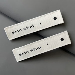 Tiên Tiến Dệt Đánh Dấu Của Nhà Máy Cao Cấp Tùy Chỉnh Quần Áo Thương HIỆU Tự Dính Máy Bay Móc Laser Cắt Hàng May Mặc Nhãn Cho - Product Image 1