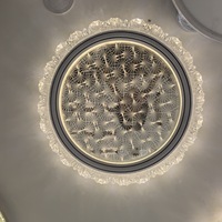 Luz de techo LED para dormitorio de estilo nórdico, luz de techo LED redonda, luz de techo acrílica para dormitorio de diseño moderno