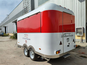 Carrito de comida al por mayor con freidora, mini estufa para servir alimentos, sistema eléctrico, remolque de comida móvil, teuck negro - Product Image 4