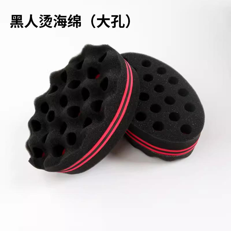 Éponge permanente noire-grand trou