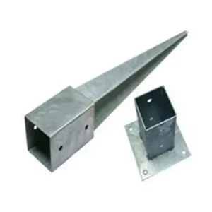 Ancrage de <span class=keywords><strong>poteau</strong></span> de clôture piquet de sol panneau solaire ancre galvanisée à chaud Support extérieur pour la <span class=keywords><strong>fixation</strong></span> de clôtures treillis de <span class=keywords><strong>poteau</strong></span> de boîte aux lettres - Product Image 4