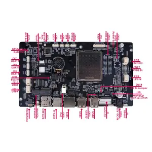 저렴한 비용으로 Allwiner A133 코어 보드 1G 8G 7 인치 LCD RJ45 임베디드 Linux Lvds 컨트롤러 및 Android 개발 보드 용