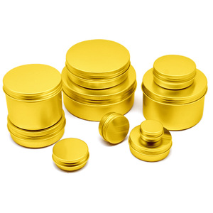 25Ml 25G Bao Bì Có Thể Tái Chế Mỹ Phẩm Thiếc Tròn Vàng Nhỏ Thiếc Tròn Với Nắp Nhôm Phẳng Jar - Product Image 6