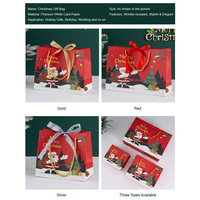 Nouveauté Sac cadeau de Noël, Sac en papier portable, Pochette cadeau pour la veille de Noël, Sac d'emballage pour bonbons