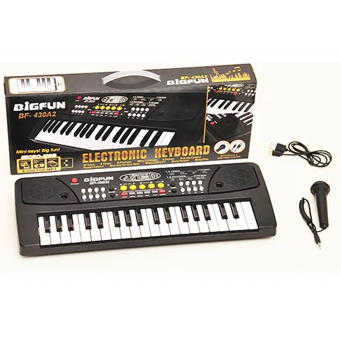 37-Key klavye mikrofon USB güç kablosu Flash sürücü müzik Jack İşlevli Organ piyano müzik enstrümanı oyuncaklar çocuklar