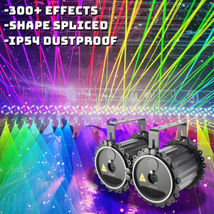 Lumière laser de mariage 10W DMX, faisceau laser multicolores, animation laser, lumière de scène DJ disco, club de nuit, lumière laser RGB - Product Image 1