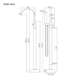 Support de salle de bain de luxe noir mat robinet de baignoire <span class=keywords><strong>mitigeur</strong></span> <span class=keywords><strong>douche</strong></span> debout au sol libre boîte en carton extérieure en laiton moderne pluie traditionnelle - Product Image 6