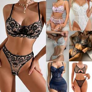 Venta al por mayor: Nuevo conjunto de lencería de lujo de malla con tirantes para mujer, <span class=keywords><strong>tallas</strong></span> <span class=keywords><strong>grandes</strong></span>, <span class=keywords><strong>ropa</strong></span> íntima <span class=keywords><strong>Shein</strong></span> al por mayor - Product Image 2