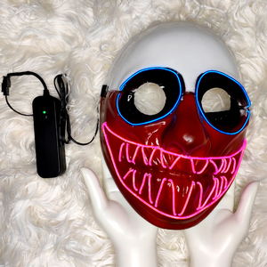<span class=keywords><strong>Halloween</strong></span> Cosplay LED Lumière Flash EL Fil DJ Fête <span class=keywords><strong>Masque</strong></span> Effrayant - Product Image 3