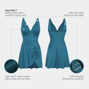 <span class=keywords><strong>Maillot</strong></span> <span class=keywords><strong>de</strong></span> <span class=keywords><strong>bain</strong></span> une pièce grande taille pour <span class=keywords><strong>femme</strong></span>, couleur unie, décolleté en V profond, froncé, effet sculptant, en maille, avec coussinets amovibles - Product Image 4