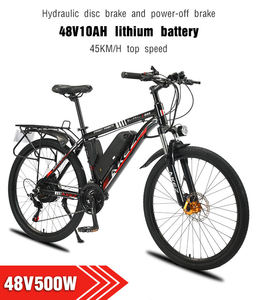 Meilleur prix en entrepôt Vélo électrique 29 pouces à batterie au lithium 48v 10ah pour adulte en alliage d'aluminium Vélo tout-terrain <span class=keywords><strong>VTT</strong></span> 21 vitesses - Product Image 2