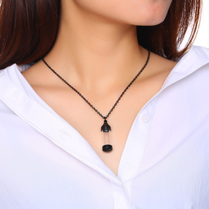 Trendy Roestvrijstalen Parfumfles Hanger Ketting Open Massief Vergulde Glazen Lange Buisvorm Voor Cadeau-Gelegenheden - Product Image 6