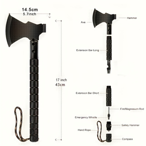 Hacha de Camping, Hacha Plegable de Supervivencia, Hacha Táctica para Campamento, para Aventuras al Aire Libre - Product Image 2