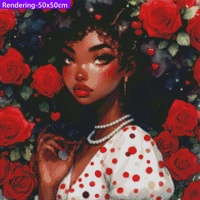 Peinture au diamant G-147, art mosaïque personnalisé, décoration murale, portrait, peinture DIY, toile 5D, kit de peinture au diamant beauté