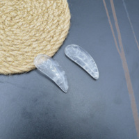 Cuillère Guasha en cristal blanc miniature, fabriquée à la main, fonction musicale, pour réduire les poches et les rides – Vente directe usine |   Faible