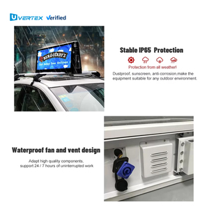 Nhà Máy Bán buôn đầy đủ màu sắc không dây không thấm nước p3p5 taxi Roof <span class=keywords><strong>LED</strong></span> hiển thị cho quảng cáo signage - Product Image 5