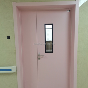 Portes de laboratoire et d'<span class=keywords><strong>atelier</strong></span> modernes électriques à <span class=keywords><strong>double</strong></span> <span class=keywords><strong>battant</strong></span>, personnalisables, en acier antibactérien, à isolation thermique, pour salles blanches - Product Image 3