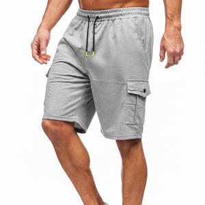 Short cargo en coton sur mesure pour hommes Short cargo en coton respirant à séchage rapide pour hommes Shorts cargo en gros - Product Image 1