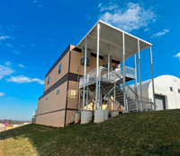 Escalier métallique industriel en acier galvanisé pour usage extérieur dans les villas, les halls et les entrepôts