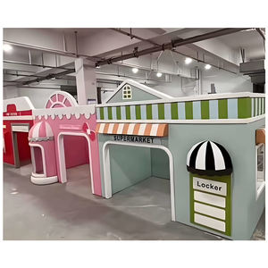 Comercial Pretend <span class=keywords><strong>City</strong></span> <span class=keywords><strong>Town</strong></span> Playhouse Casa para niños pequeños Área de juegos interior Niños Soft Kids Indoor Playground Soft Play - Product Image 2