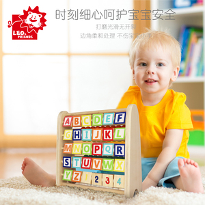 Cadre d'apprentissage Double face outils d'enseignement jouets éducatifs couleur bébé Alphabet en <span class=keywords><strong>bois</strong></span> <span class=keywords><strong>boulier</strong></span> - Product Image 6