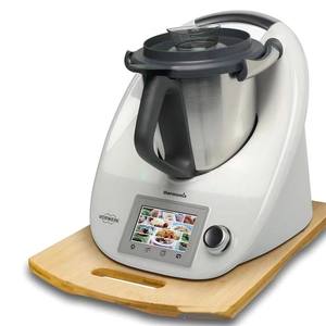 Plateau coulissant de haute qualité en bois pour appareil de cuisine avec roulettes à roulement fluide pour <span class=keywords><strong>Thermomix</strong></span> TM6 <span class=keywords><strong>TM5</strong></span> - Product Image 6