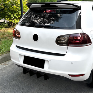Amp-Z Rear <b>Spoiler</b> For Volkswagen <b>Golf</b> <b>Mk6</b> 2009-12 Standard Edition Matte Black Tuning Style - Product Image 4